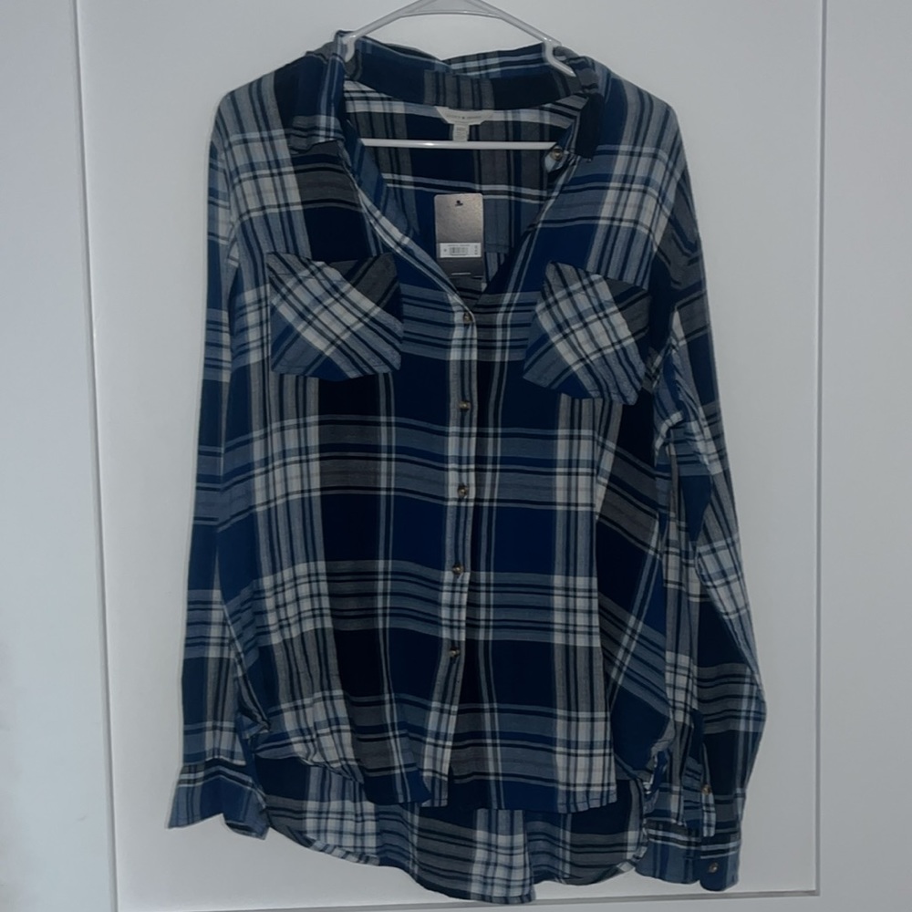 Lucky Brand Plaid Button Down